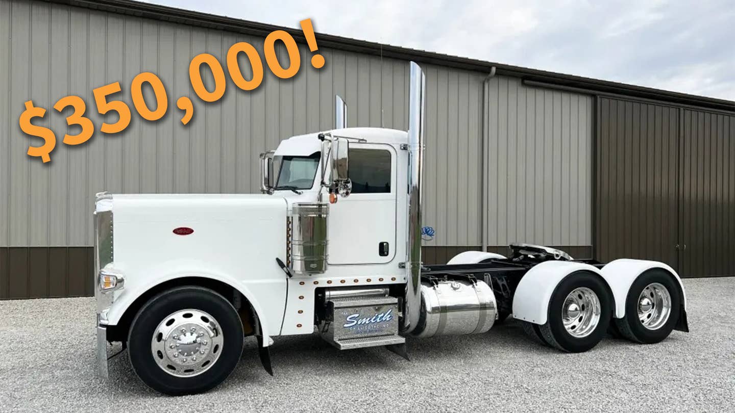 Here’s Why This Used Peterbilt Semi-Truck Just Sold for $350,000 at Auction