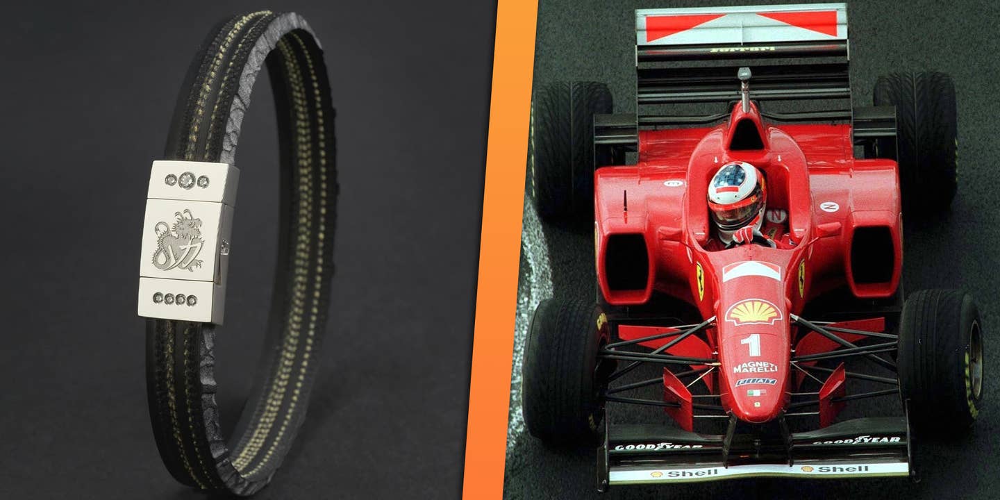Michael Schumacher’s Race-Winning F1 Tire Was Turned Into a Bracelet You Can Buy